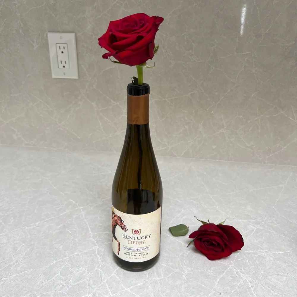 Empty Kendall Jackson Kentucky Derby Wine Bottles Chardonnay and Red Blend